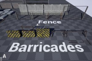 Unreal Engine – Concrete Blocks and Modular Fences UE7816