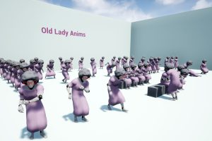Unreal Engine – Old Lady Anims UE8040
