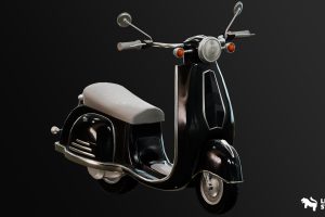 Unreal Engine – City Scooter RiggedBP Controllable wSkins UE7905