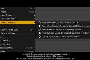 Unreal Engine – Blutility Plus Material and Instance Options UE8408