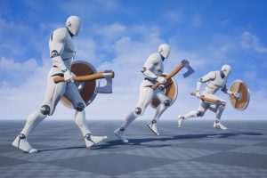 Unreal Engine – Axe and Shield Animation Set UE8422