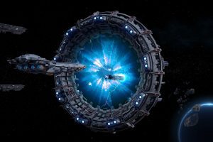 Sci-Fi Star Gates Type 02 Low Poly Low-poly 3D model  C5919