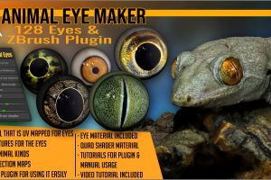 Animal Eye Maker: 128 Eyes and ZBrush Plugin  C5934