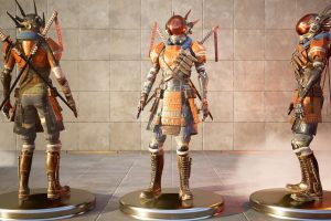 Sci fi Samurai Ninja 3D CG model rigged character 3D model C5924
