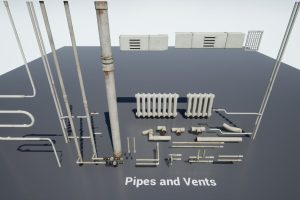 Unreal Engine Post Soviet Pipes and Vents UE8252