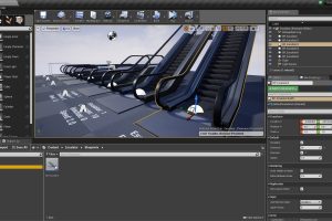 Unreal Engine Procedural Escalator & Travelator UE8309