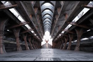 Unreal Engine – Concrete Hallway UE8203