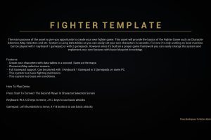 Unreal Engine – Fighter Template UE8549