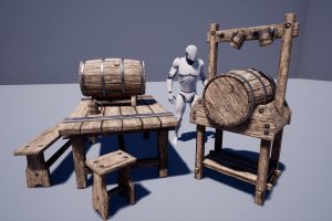 Unreal Engine – Medieval Props Furniture UE8615