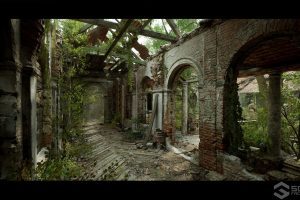 Unreal Engine – SCANS Abandoned Manor Ruins in the Dark Wood UE8864