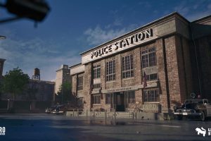 Unreal Engine – Retro Police Station Environment Interior Exterior Modular ULAT UE8874
