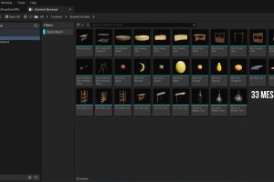 Unreal Engine – Medieval Market Shop Kit Market Shop Medieval Props UE8172