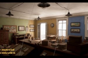 Unreal Engine – 1940 s Abandoned Office Modular UE8177