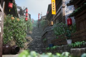 Unreal Engine – Modular Chinese mountain town UE8845
