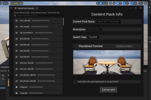 Unreal Engine – Content Pack Generator UE8204