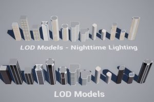 Unreal Engine – Urban Background Buildings VOL 1 UE8444