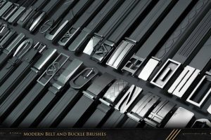 Zbrush | 104 Modern Belt And Buckle Brushes C5946