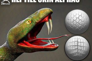 Reptile Skin Alphas for ZBrush C5957