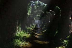 Tunnel Ruins Scene 3D model C5953