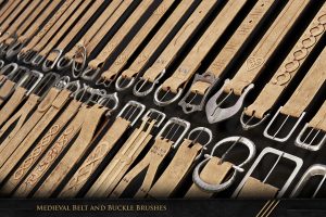 Zbrush | 108 Medieval Belt And Buckle Brushes C5945