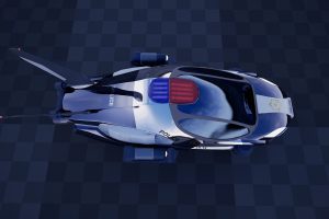 Unreal Engine – Sci Fi Police Vehicle UE9075