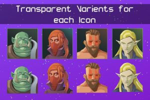 Unreal Engine – Hand Painted Character atar Icons Fantasy UE8925
