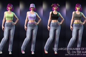 Unreal Engine – Streetwear Girl 1 Casual Wear Girls Pack 1 UE9226
