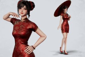 Unreal Engine – Jua Lee Girl in Cheongsam Qipao Dress UE9229