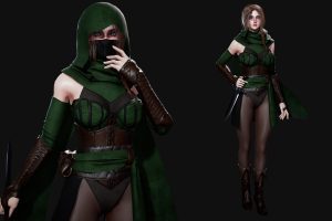 Unreal Engine – Assassin Girl Modular UE9246