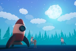 Unreal Engine – Toon Skies Stylized Clouds Planets Environments Skybox UE9310