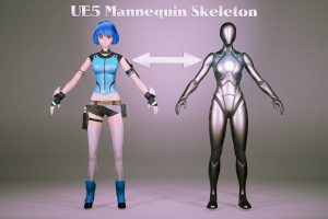 Unreal Engine – Stylized Female Character JaneDoe UE9373