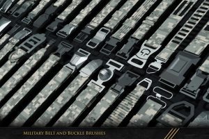 Zbrush | 133 Military Belt And Buckles Brushes C5942