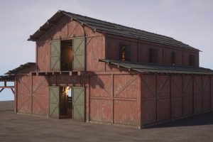 Unreal Engine – Old West Modular Barn With Interiors UE8947