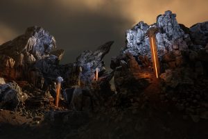 Unreal Engine – Shattered rocks UE9439