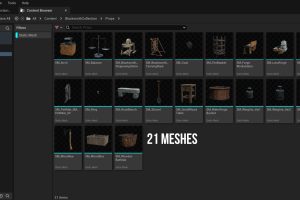 Unreal Engine – Blacksmith Props Blacksmith Forge Medieval Props UE9450