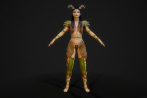Unreal Engine – Forest Druid Girl UE9006
