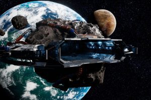 Unreal Engine – Space Station Asteroid Mining Facility UE8944