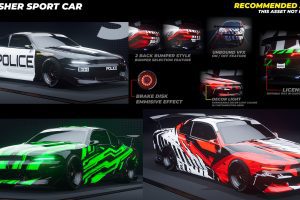Unreal Engine – RACE CAR MZDRX7 DRIVABLE UE9146