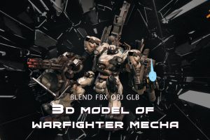 3D model of Warfighter mecha C5995