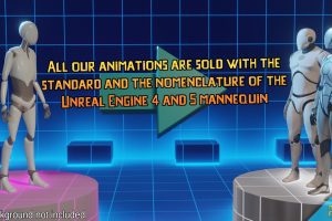 Unreal Engine – Various Attitudes animations (Motion Cast – FREE01) UE10058