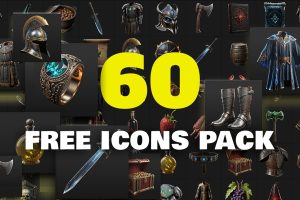 Unreal Engine – 60 Free Icons UE10682