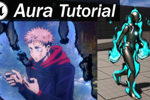 Unreal Engine – anime character Aura vfx UE10156