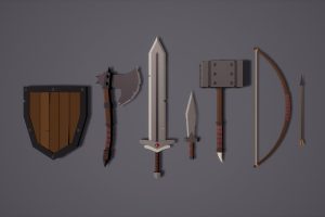 Unreal Engine – Low Poly RPG Fantasy Weapons Lite UE10509
