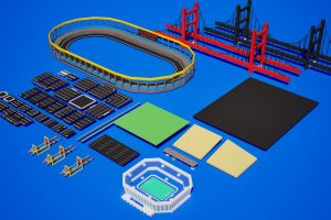 Unreal Engine – Roads Extra Buildings UE10592