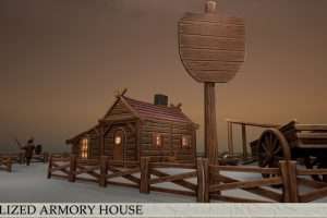 Unreal Engine – Stylized armory house constructor UE10616