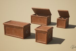 Unreal Engine – Wood Chest 01 UE10651