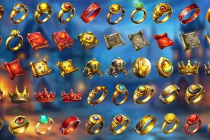 Unreal Engine – 240 2D Treasures Icons Hoard Jewels Game Assets UE10687