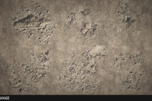 Unreal Engine – Concrete Damage Decals UE10843