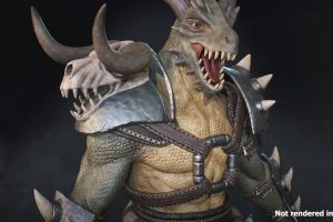 Unreal Engine – Lizardman Berserker UE10888