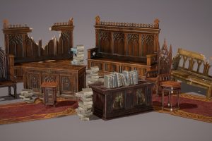 Unreal Engine – Gothic Furniture Props Vol1 UE10471
